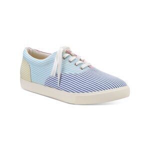 CLUBROOM Mens Blue Padded Lance Round Toe Platform Lace-Up Sneakers 10.5 M